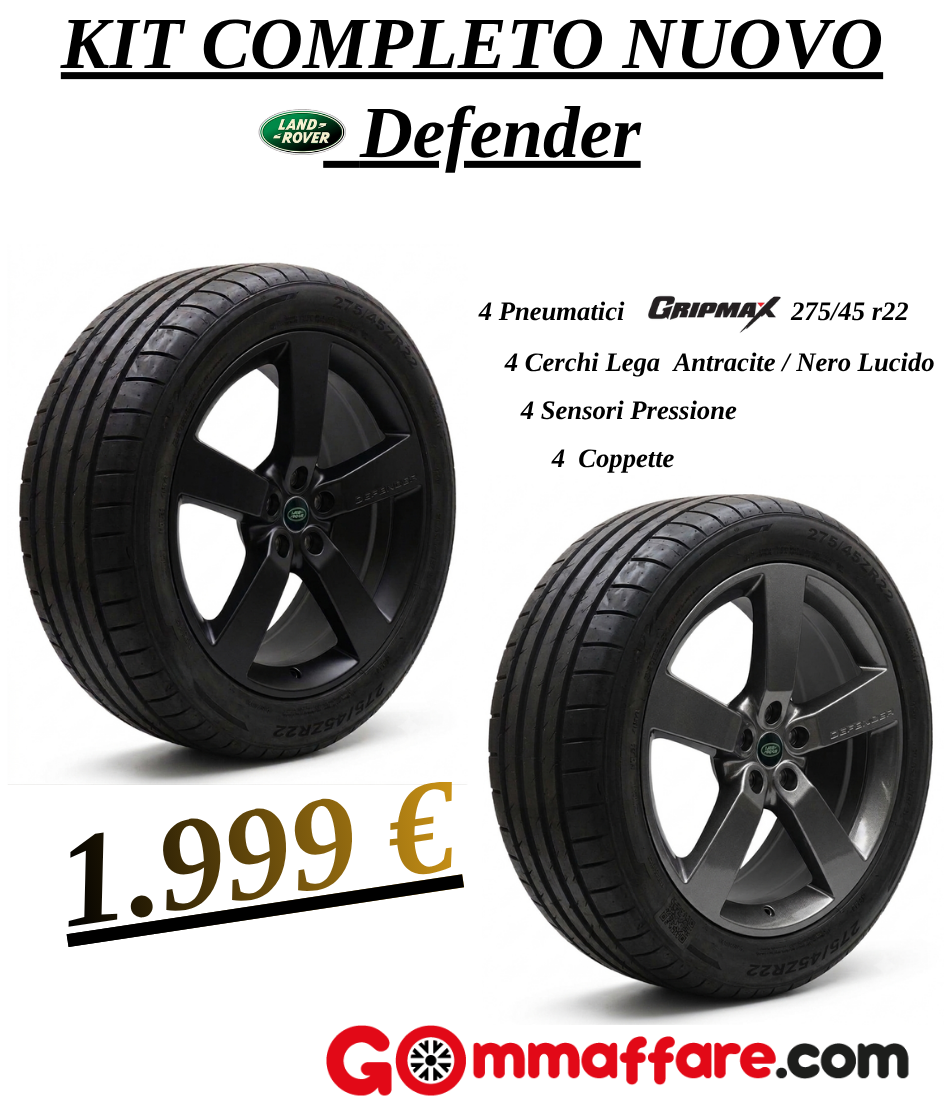 Land Rover KIT COMPLETO LAND ROVER DEFENDER 275/45 R22